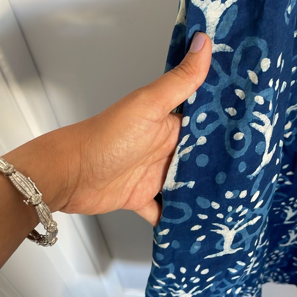 NWT Women ikkat print cotton summer dress - Picture 4 of 7